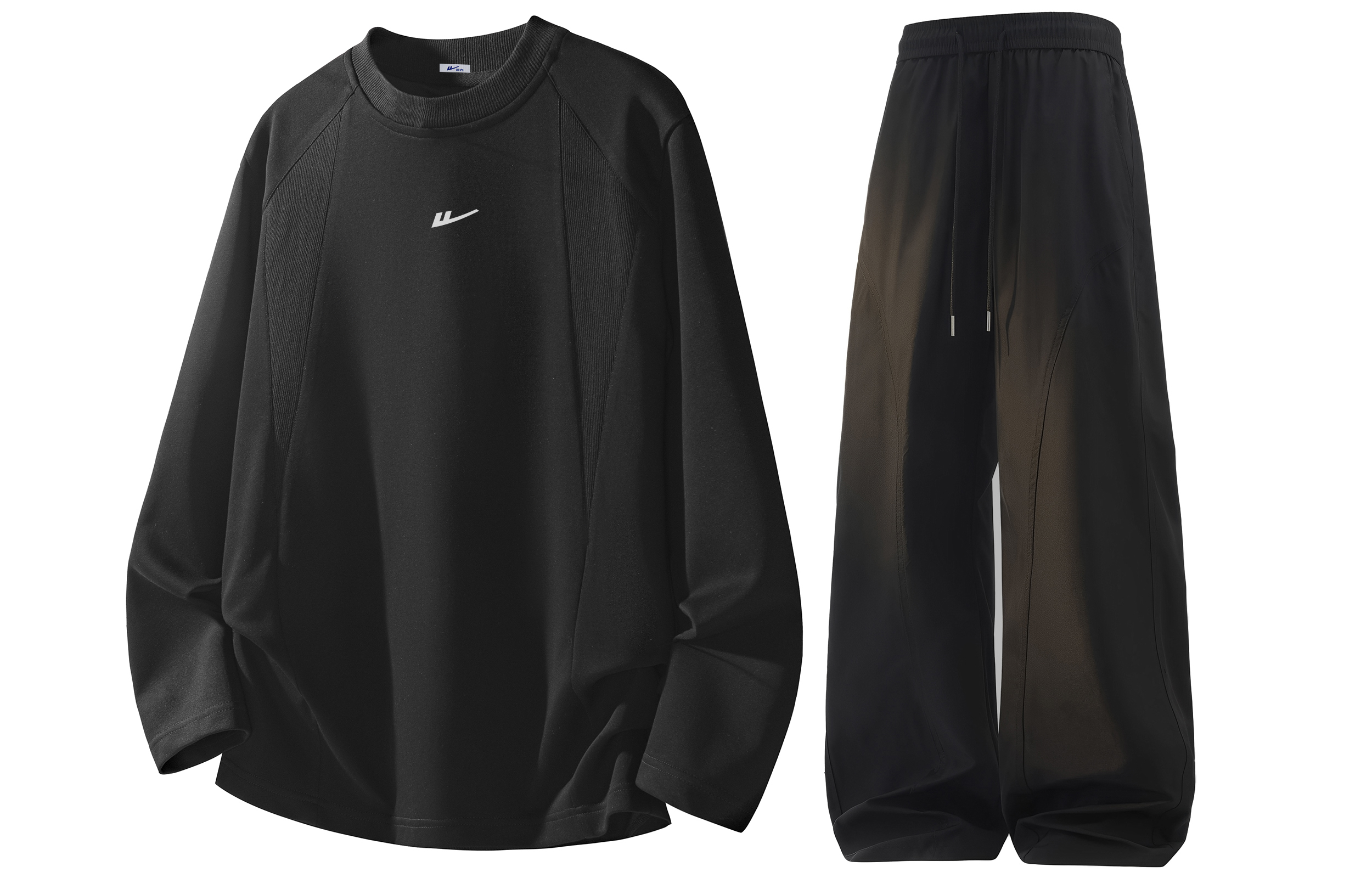 

Повседневная спортивная одежда Unisex WARRIOR, черный top+черный pants