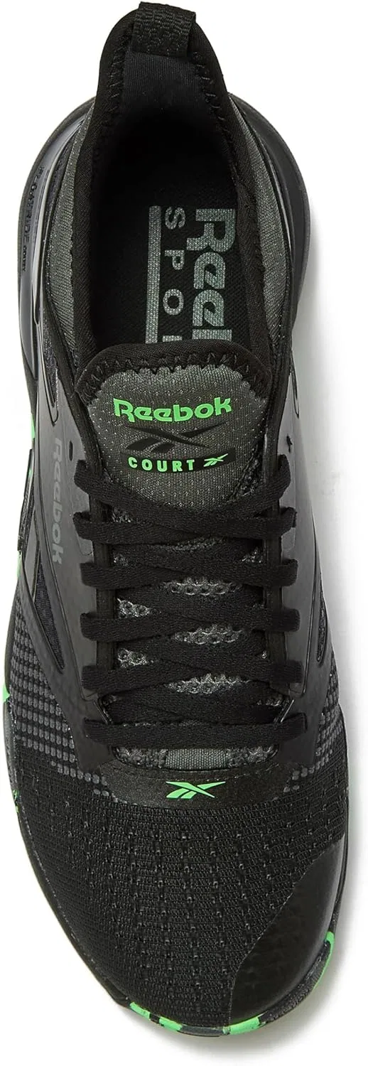Кроссовки для корта Reebok Nano Court, мужские, цвет Black/Grey 5 — фото 4