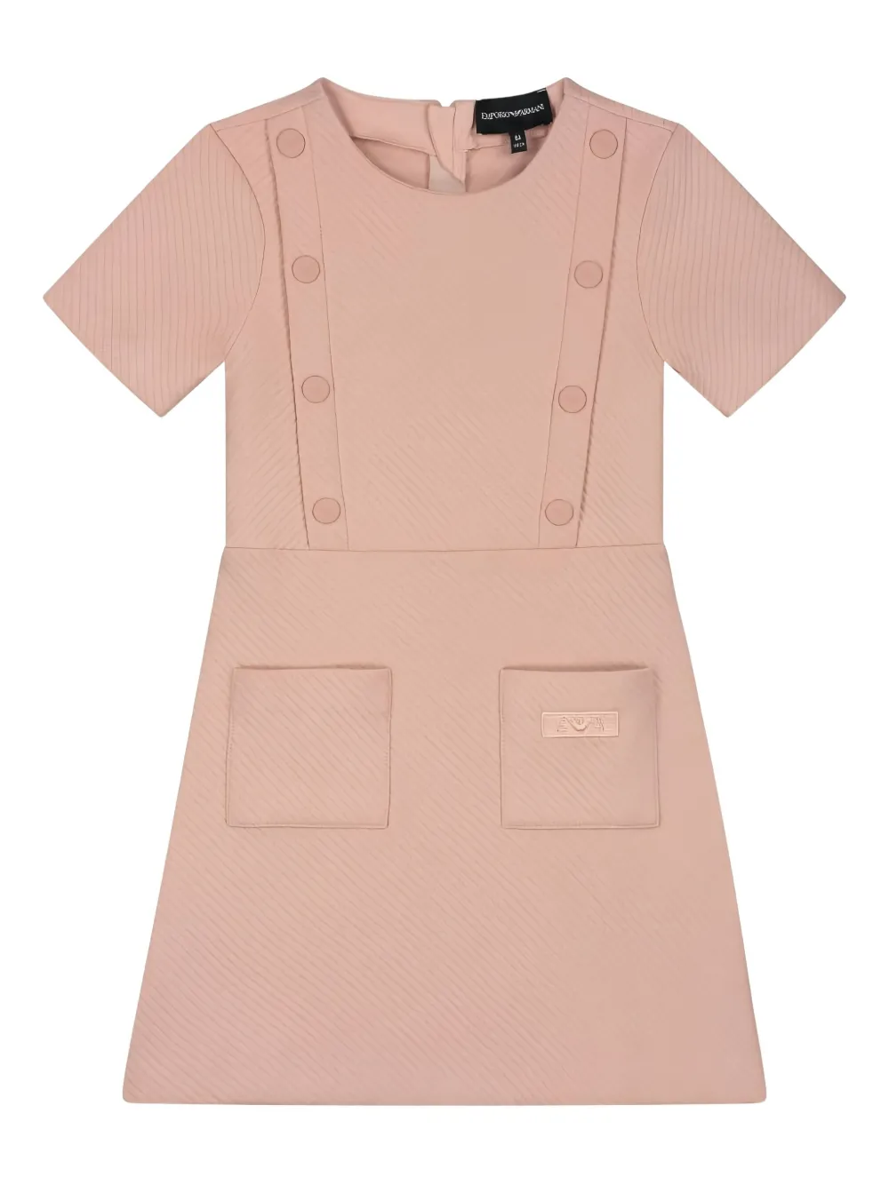 

Платье с пуговицами Emporio Armani Kids, розовый
