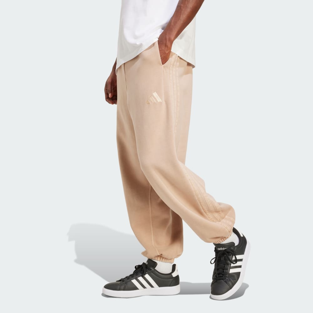

Спортивные брюки Adidas ALL SZN Fleece Washed Loose Pants, цвет Warm Sandstone