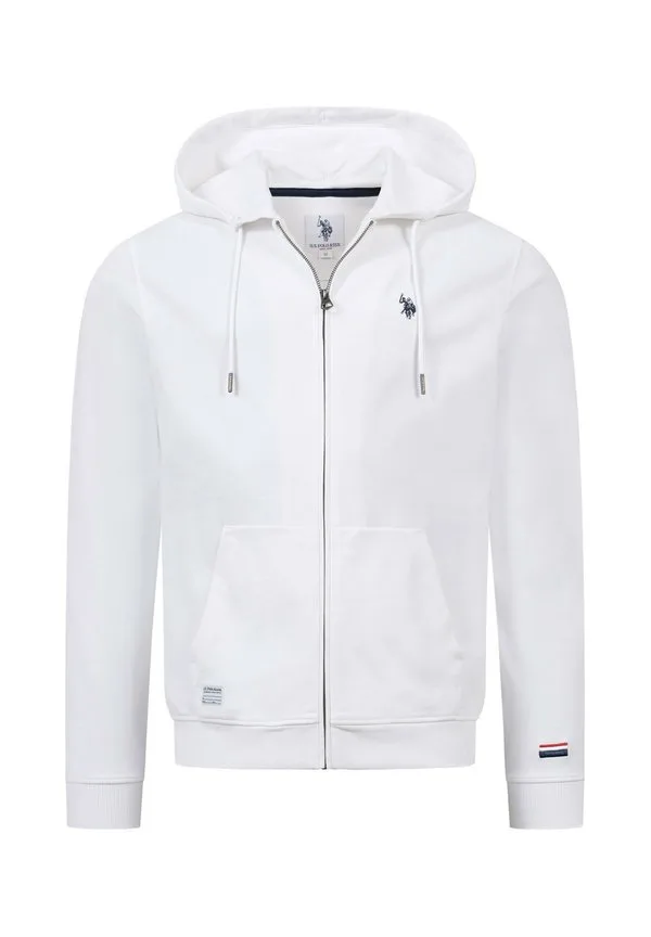 Толстовка usbraady на молнии U.S. Polo Assn., Weiss — фото 4