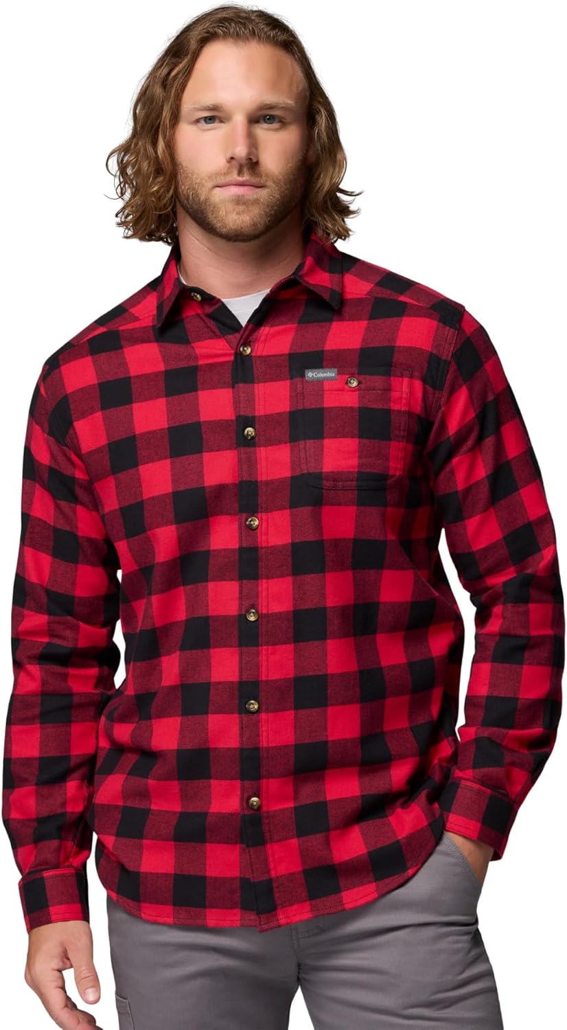 

Columbia мужская фланелевая рубашка с длинным рукавом Cornell Woods, Mountain Red Buffalo Check