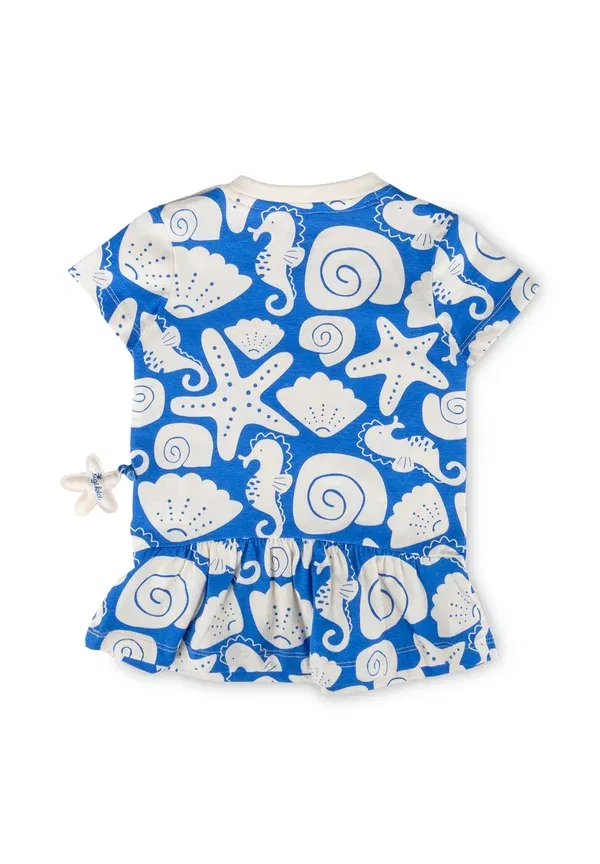 Платье Sigikid sea you jersey dress, сине-белое — фото 2
