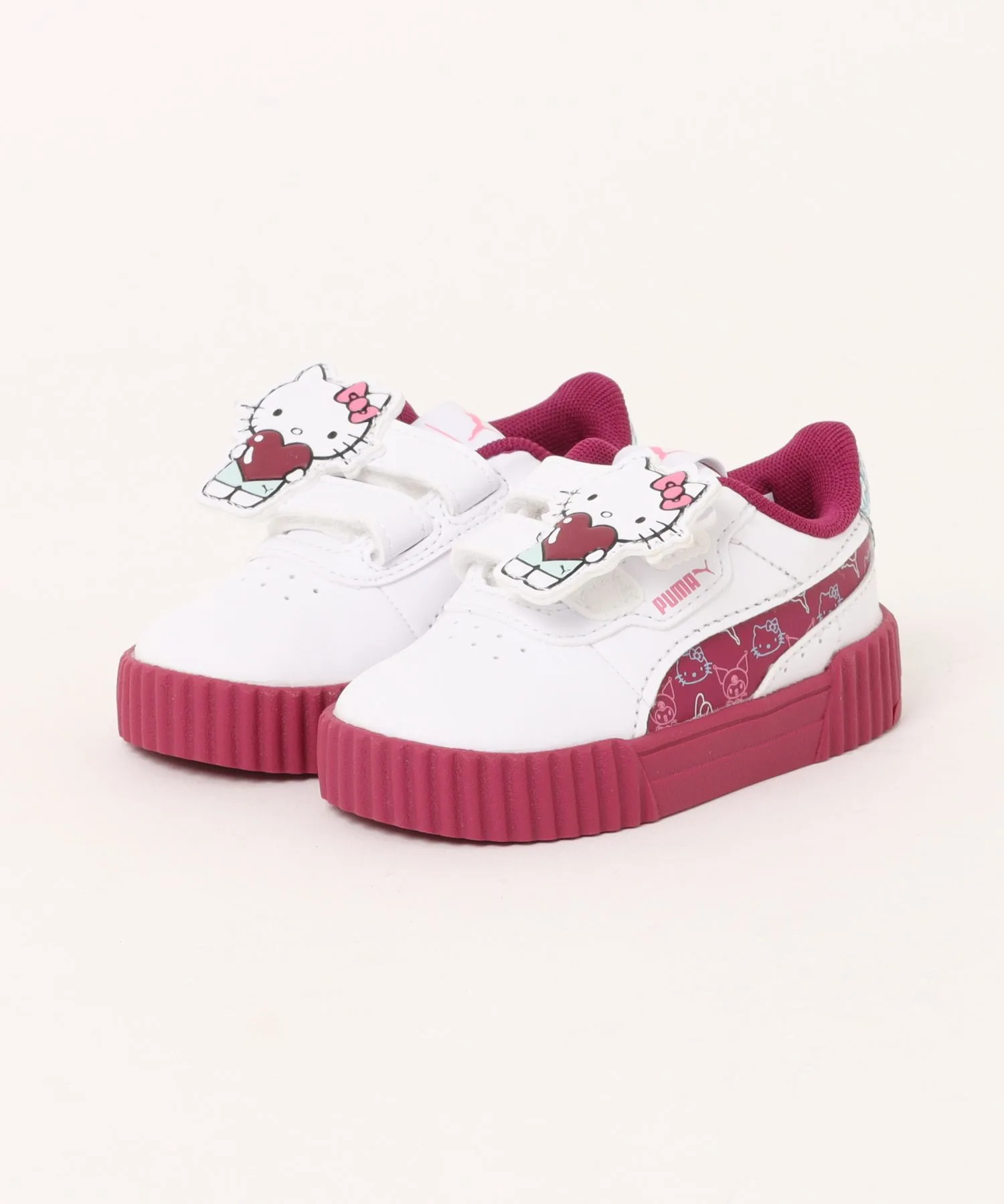 Детские кроссовки с Hello Kitty PUMA CARINA 3.0 HK&FR 2 V INF белые/красные