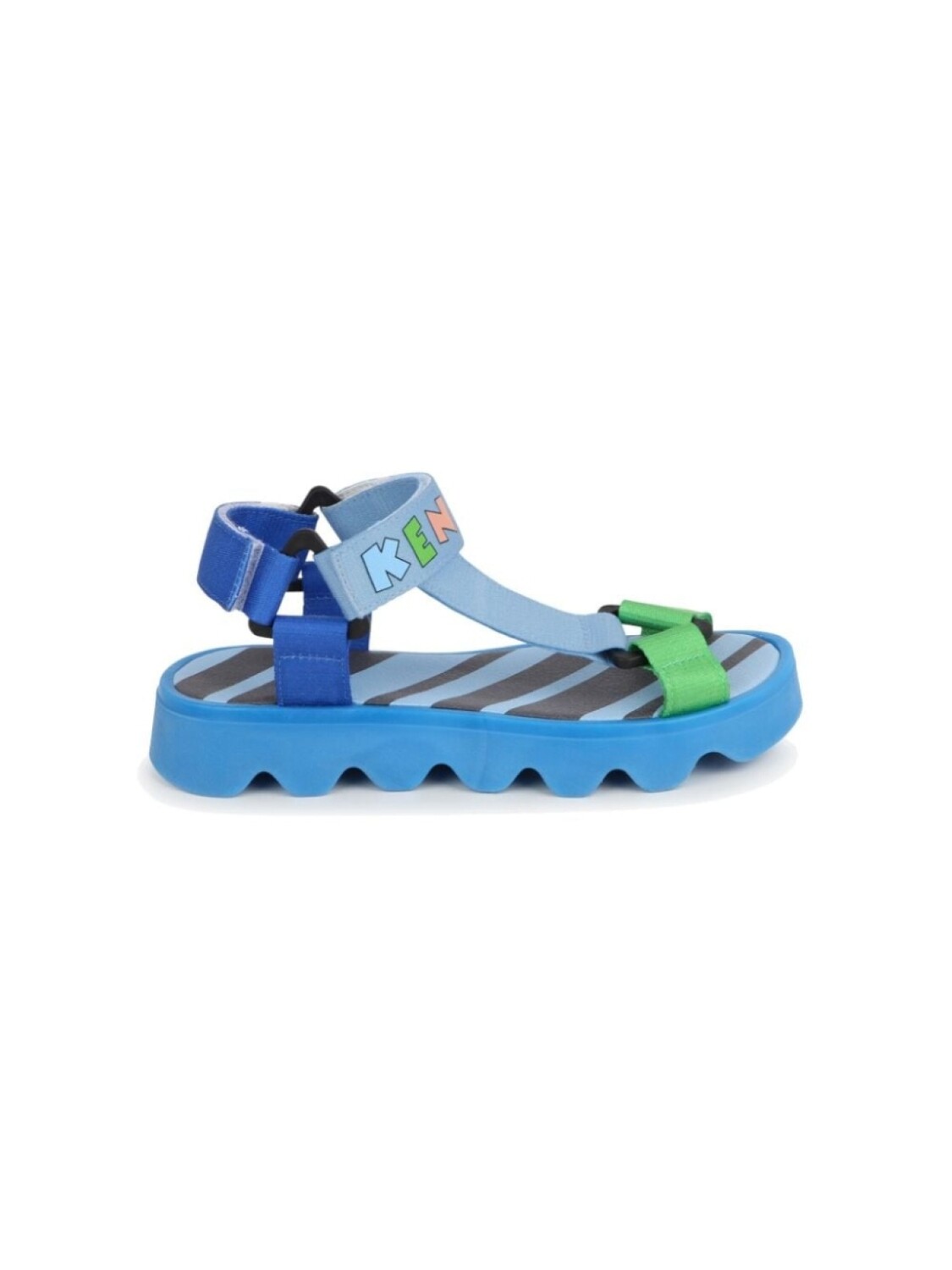 

Kenzo Kids сандалии в стиле колор-блок с логотипом, синий