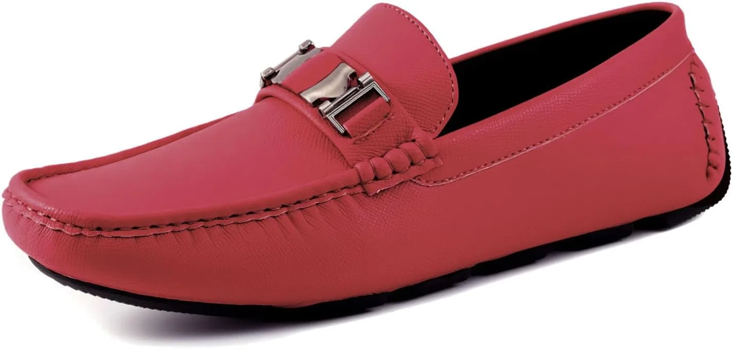 Мокасины кожаные Amali Driving Moccasins, Burgundy (Adonis)