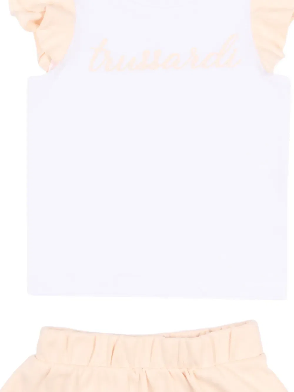 Комплект из топа и юбки с оборками Trussardi Junior, белый — фото 3