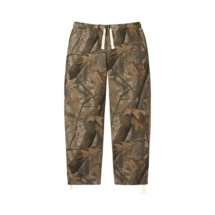 Спортивные штаны Supreme Small Box с завязками, камуфляж Realtree Hardwoods