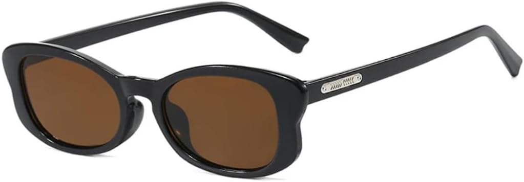 

Солнцезащитные очки с защитой UV400 | Компактная легкая оправа, цветные линзы | Для женщин и мужчин, для занятий спортом на открытом воздухе и вождения DSVIGF, Black Brown