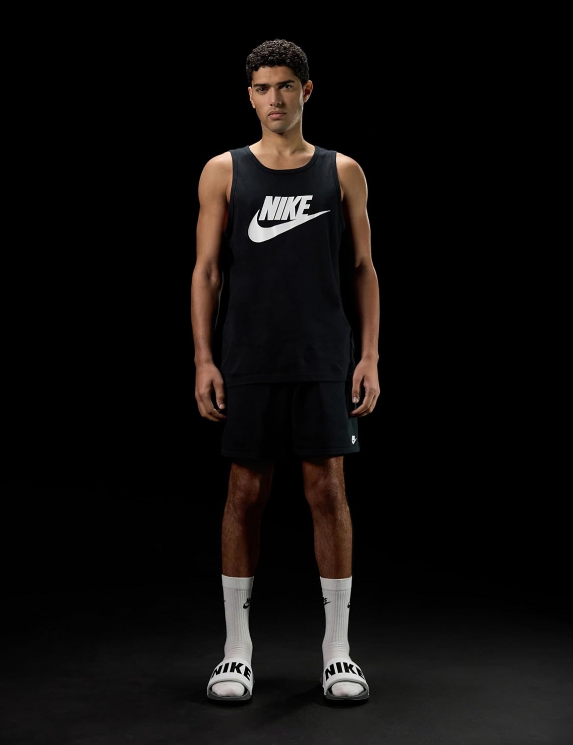 Сланцы Nike Offcourt (черный/белый), темно-серый/черный/белый — фото 3