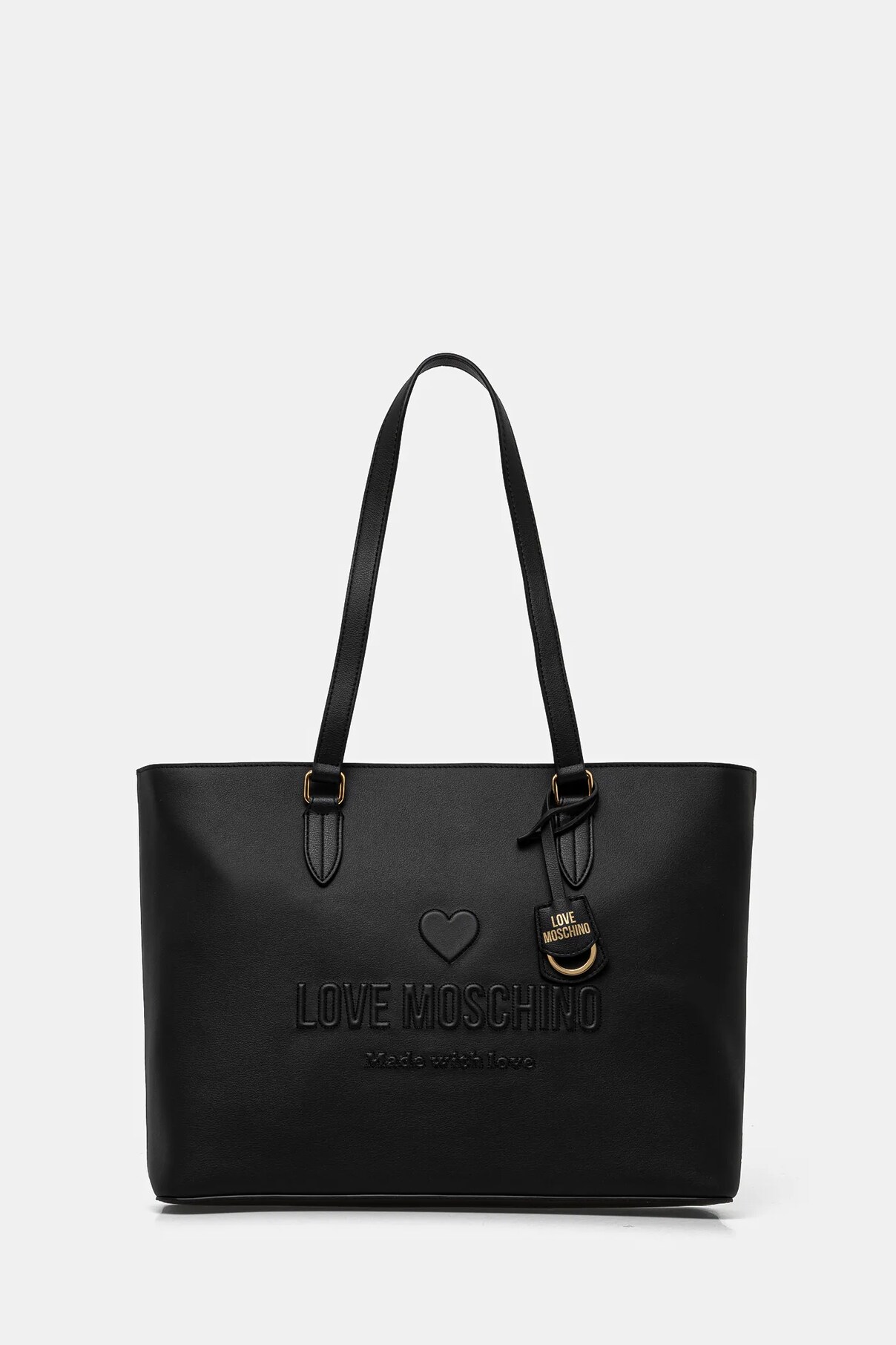 

Кожаная сумка Love Moschino, черный