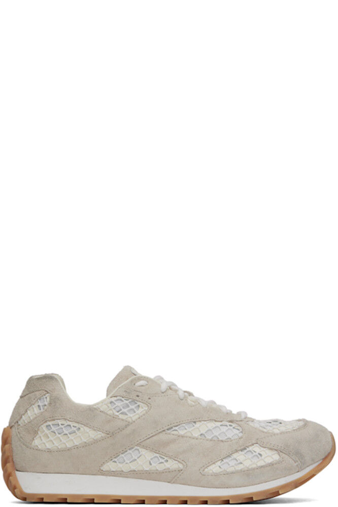 Белые и серые кроссовки Orbit Bottega Veneta