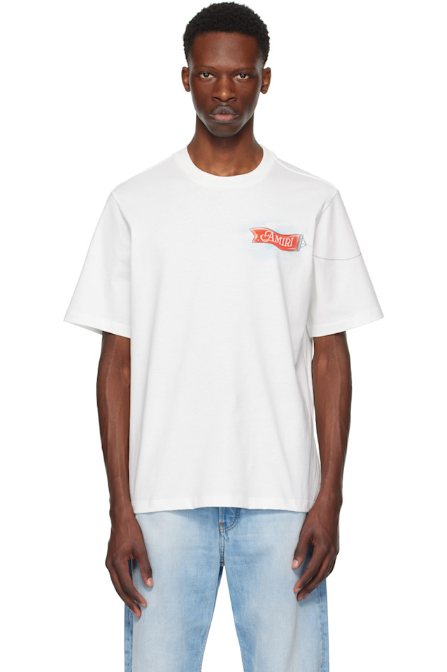 

Футболка Amiri for the world Amiri, цвет ivory