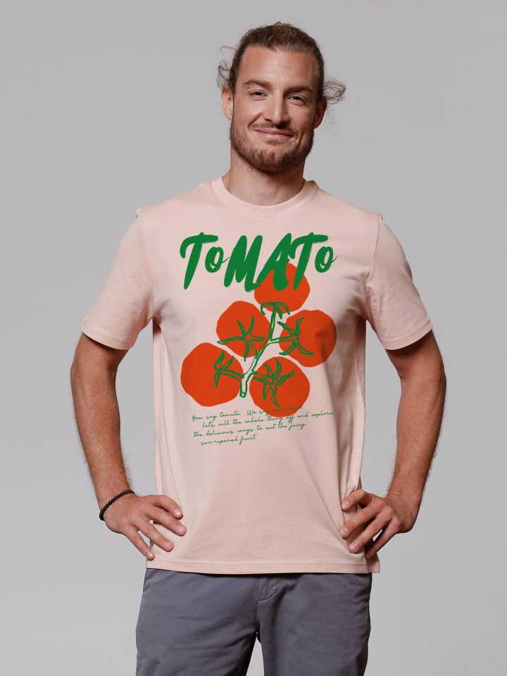 

Футболка wat Apparel T-Shirt Tomato, цвет Fraiche Peche