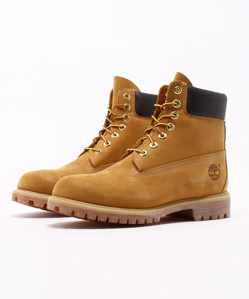 Ботинки Timberland 6INCH Premium 10061 из нубука, цвет пшеничный — фото 2