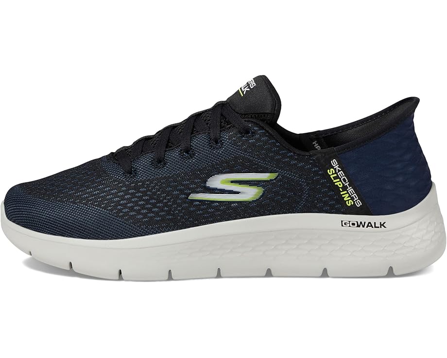 Кроссовки SKECHERS Performance Go Walk Flex - New World Hands Free Slip-Ins, цвет Navy/Lime — фото 4