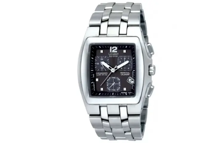 

CITIZEN Часы Ecology Drive Collection Solar Quartz Movement Stainless Steel Strap Watch 37mm Men's Watch Blue Dial, Blue