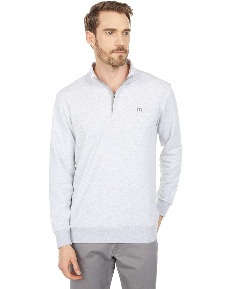 

Куртка TravisMathew Cloud 1/4 Zip 2.0, цвет Heather Light Grey