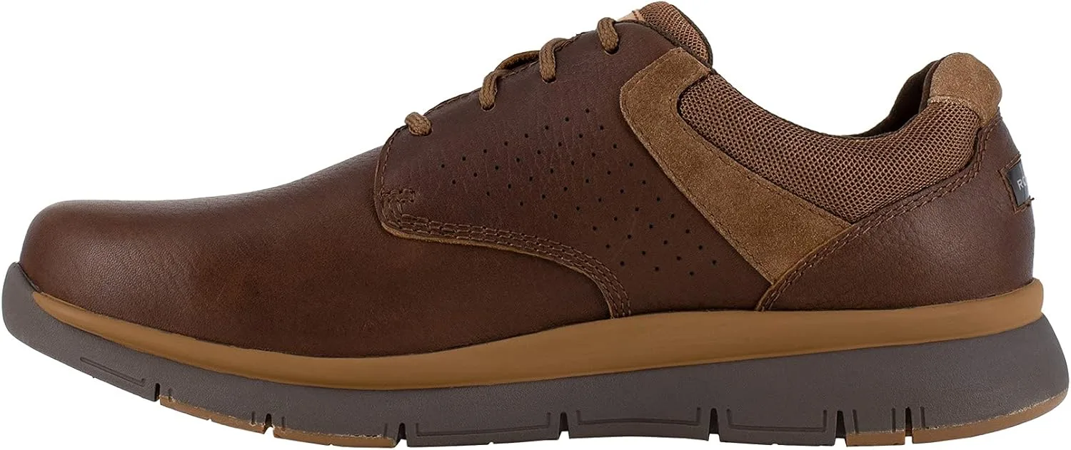 Мужские повседневные туфли без шнурков с защитными носками Rockport Primetime Casuals, коричневый — фото 3