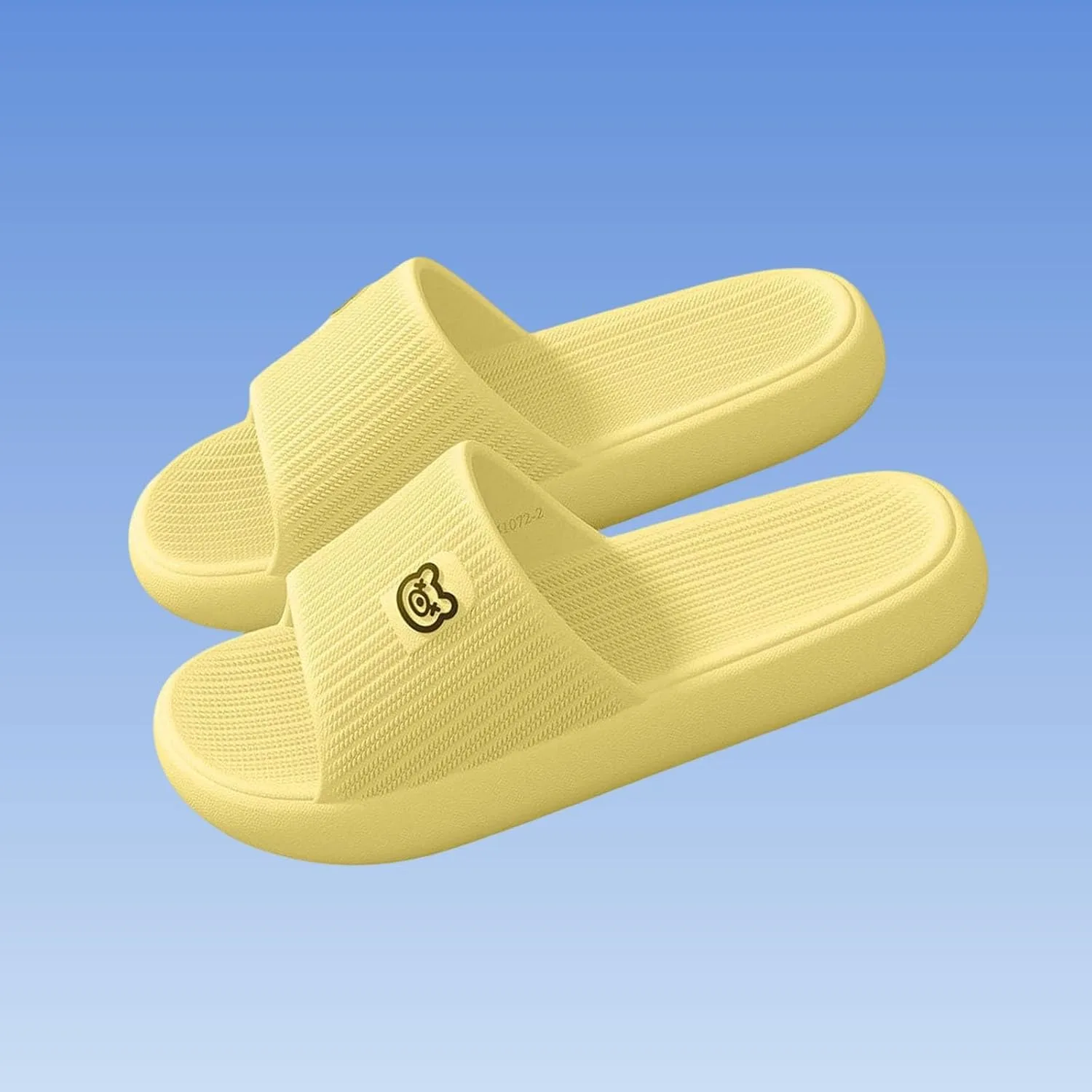 Универсальные тапочки для ванной, унисекс, тапочки Cloud Slippers, супермягкие нескользящие сандалии для ванной, мужские и женские тапочки без шнурков, удобные, легкие, летние тапочки для ванной Generisch, желтый — фото 4