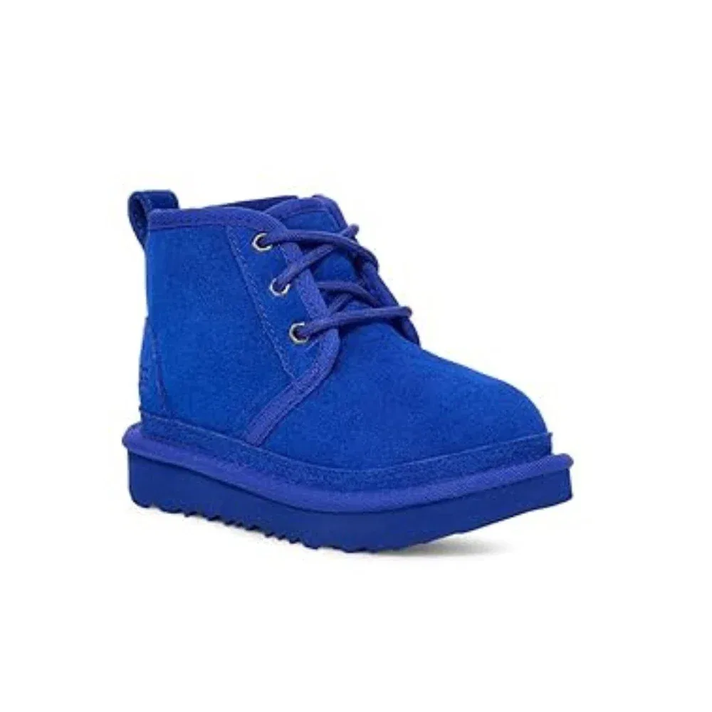 Детские сапоги UGG Neumel II 1017320T - Синие сапоги-чукка из овчины RHS997 — фото 2