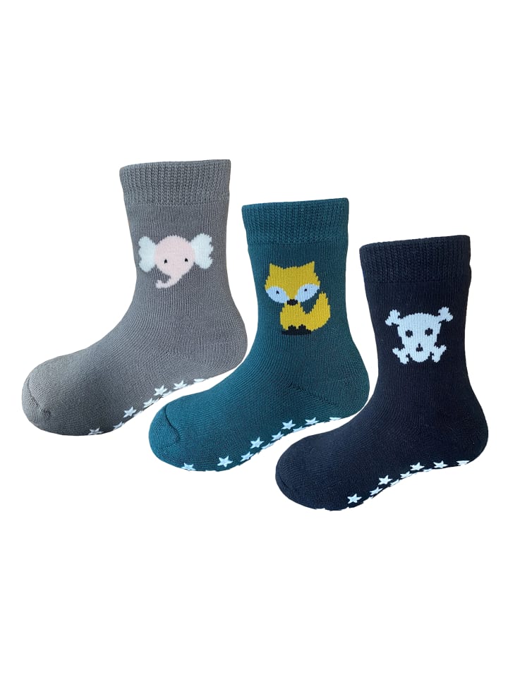 

Yalion Набор из 3 пар: противоскользящие плюшевые носки разных цветов