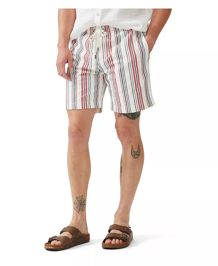 

Мужские шорты Wellpark Avenue Resort Striped 7" Rodd & Gunn, красный
