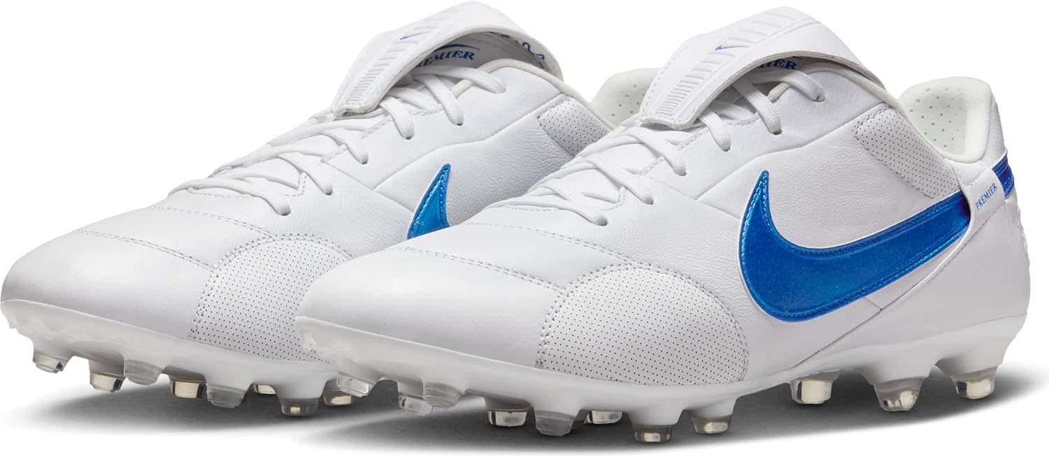 Мужские низкие кроссовки Nike, белый/синий — фото 2