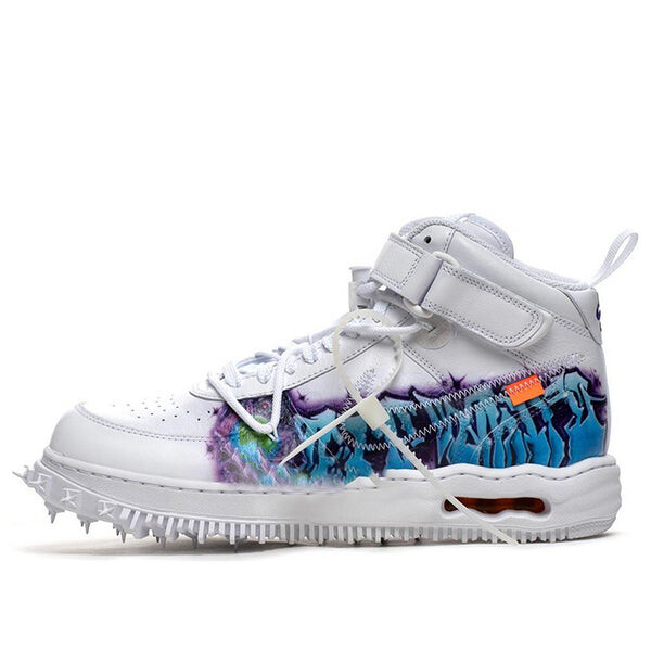 

Кроссовки x off white air force 1 mid Nike, белый