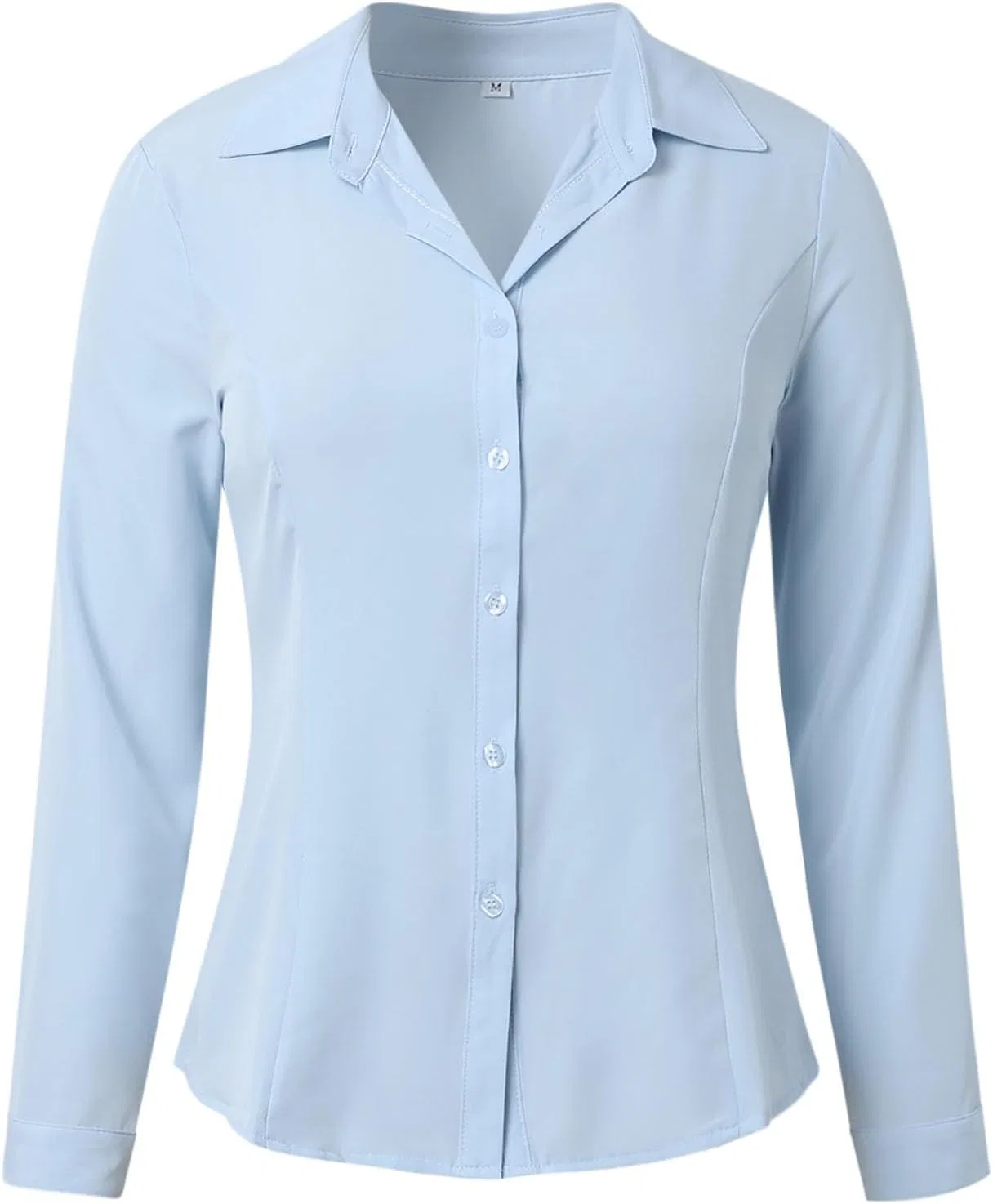 Блуза оверсайз, длинная, женская, Work, Casual, Loose, синий — фото 4