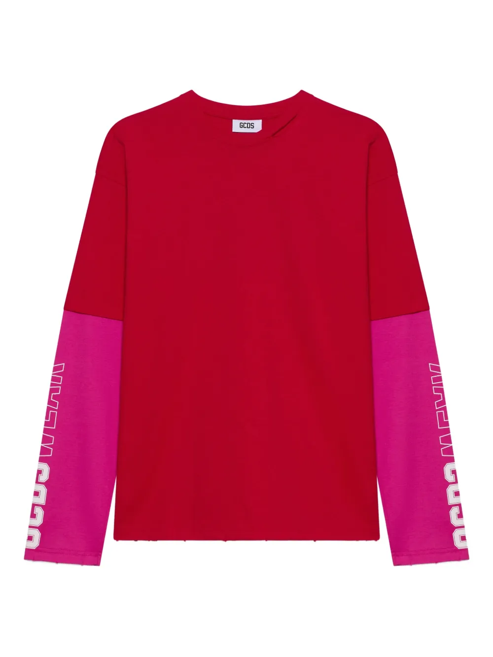 

Футболка с длинными рукавами Gcds, красный
