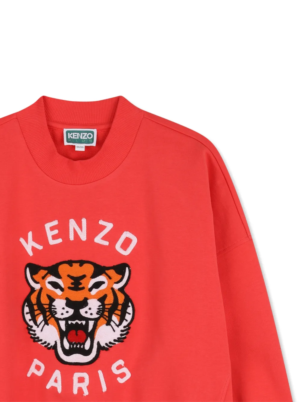 Толстовка с принтом Tiger Kenzo Kids, красный — фото 3