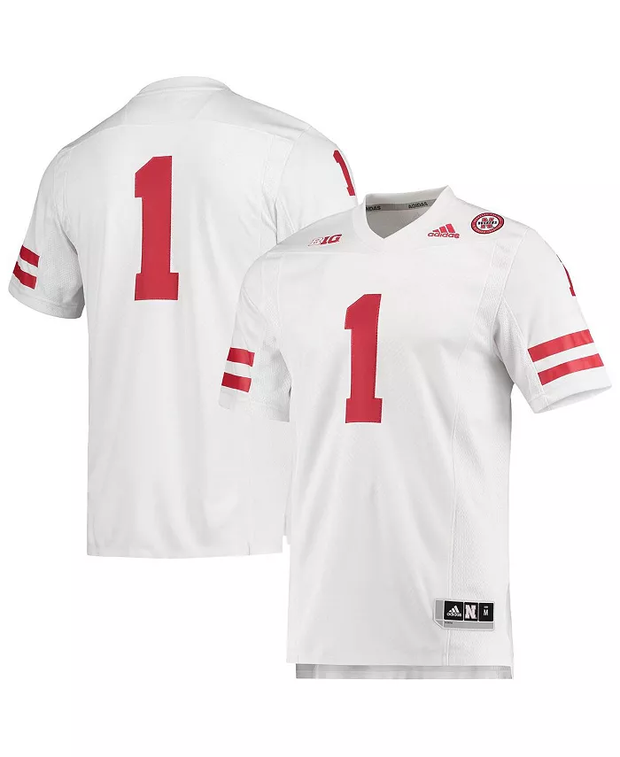

Мужская футбольная майка Nebraska Huskers Team Premier, белая, модель 1 adidas