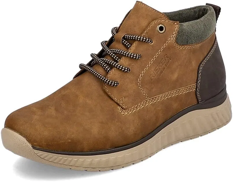 Мужские низкие кроссовки Rieker B0603, мужская обувь на низком каблуке, со свободной стелькой, Brown 24