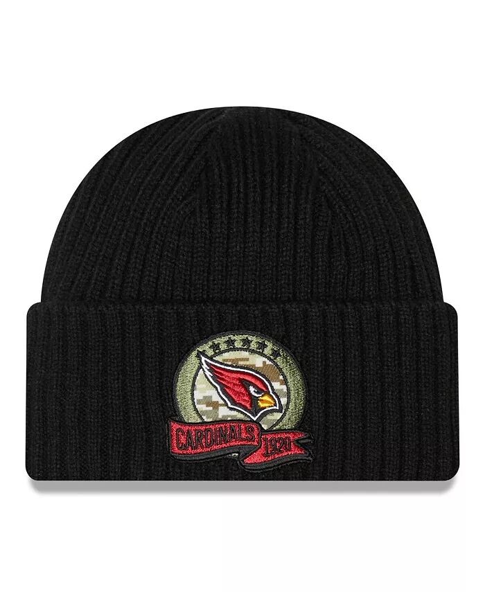 

Черная вязаная шапка Big Boys Arizona Cardinals 2022 Salute To Service New Era