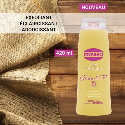 Gluta Lcp Отшелушивающий Осветляющий Смягчающий Гель Для Душа 420мл Mekako — фото 2