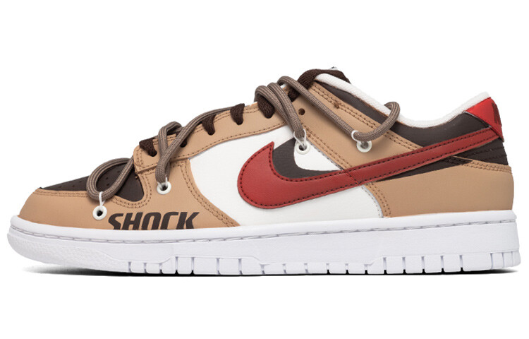 

Кроссовки Nike Dunk Skateboard Shoes Men Low-Top Brown White/Red
