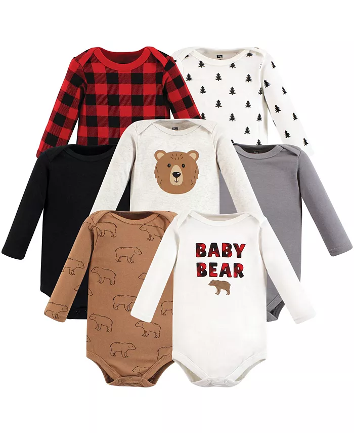 

Коллекция боди с длинными рукавами для мальчиков 7 предметов Hudson Baby, мультиколор
