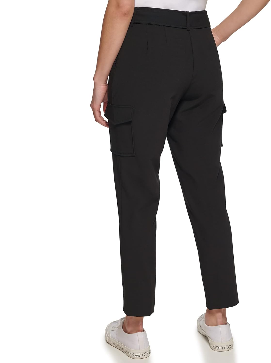 Мягкие и легкие женские спортивные брюки Calvin Klein из эластичной ткани, Black — фото 3