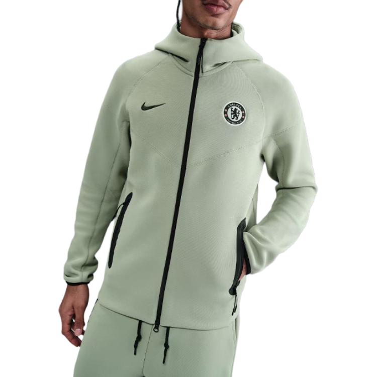 

Толстовка Chelsea Fc Tech Windrunner мужская футбольная флисовая с полной застежкой Nike, зеленый