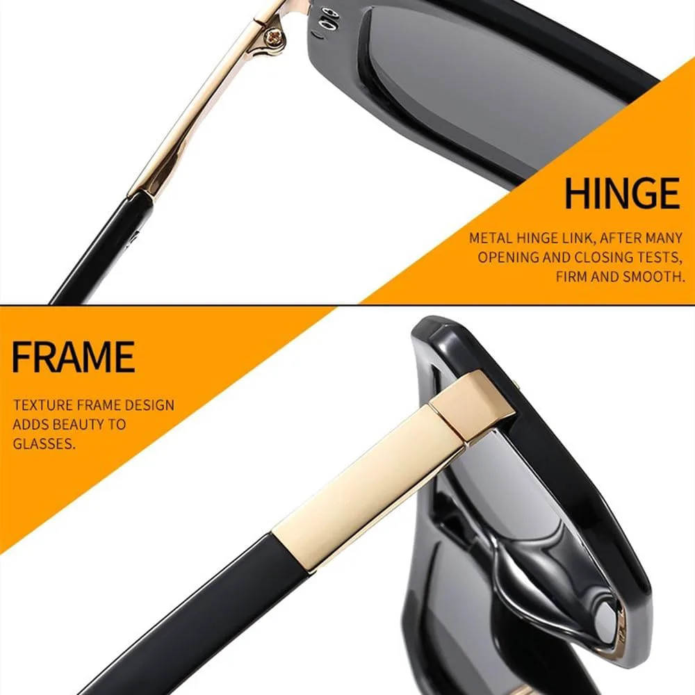 

Ретро солнцезащитные очки с двойной перемычкой для женщин и мужчин, модные солнцезащитные очки в цветной оправе с защитой от УФ-излучения UV400 MTZJH, Purple Tea Grey