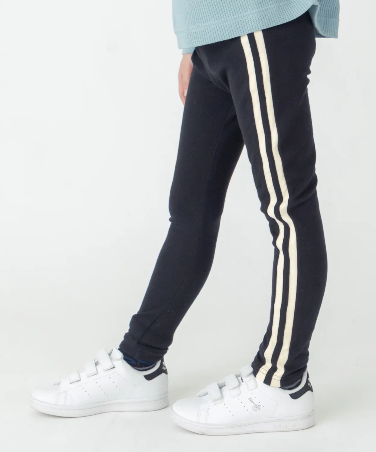 Леггинсы с боковыми лампасами Ever Closet, хлопок 95%, черные