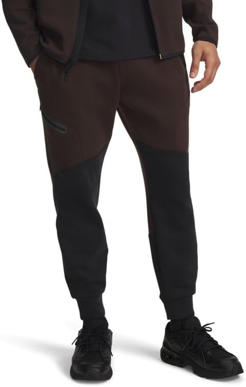 

Мужские флисовые джоггеры Unstoppable от Under Armour - дышащие и эластичные, Blackkona Brown