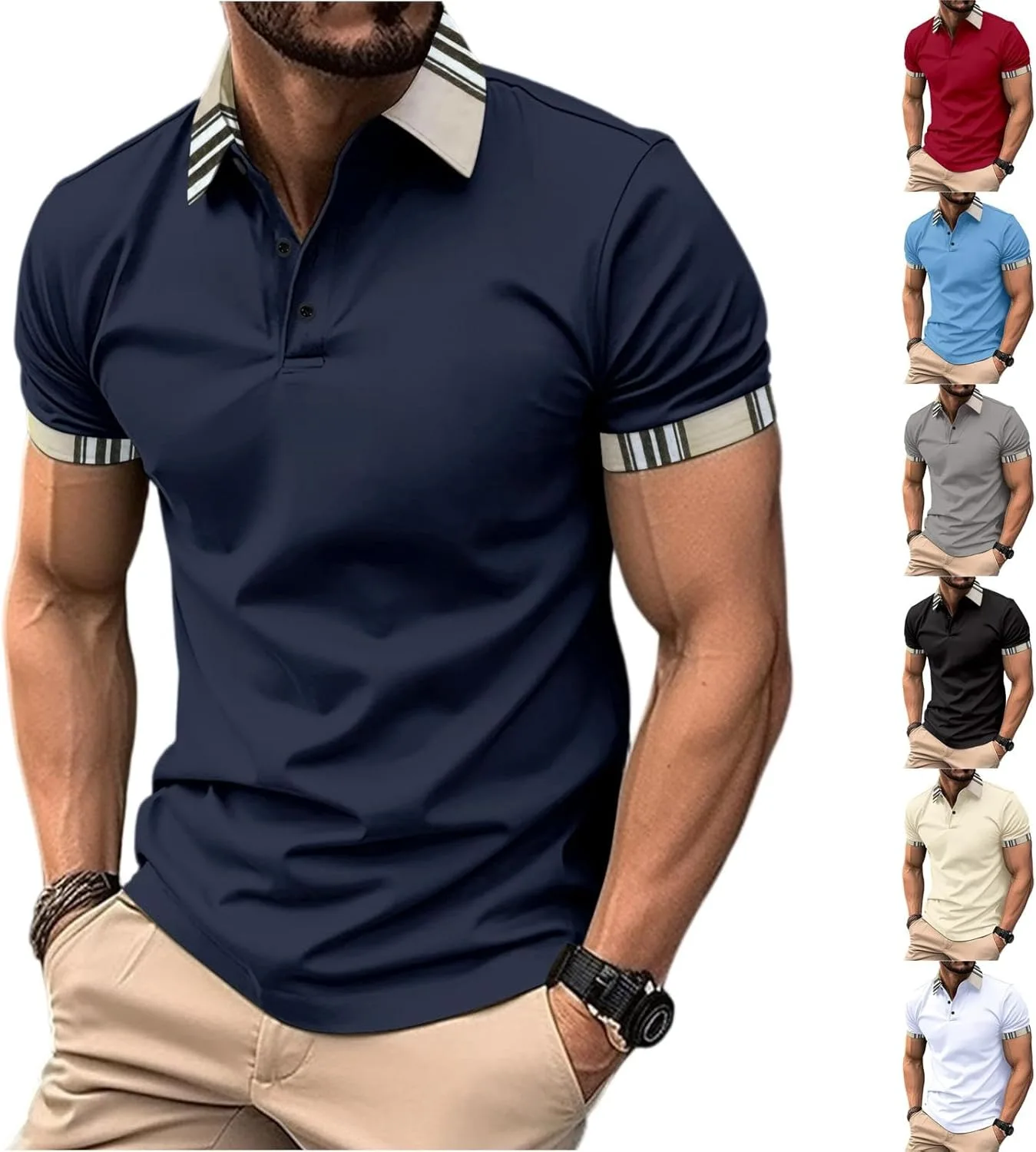 

Мужская поло с коротким рукавом для гольфа chaktkglok