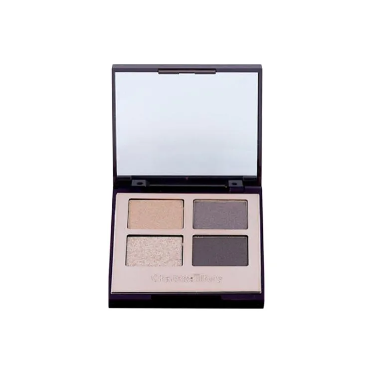 Charlotte Tilbury Тени для век CT Luxurious Color 4 Colors, Pink Brown Delicate Clear, легко растушевываются, 5.2г/6г, подарок на день рождения, The Uptown Girl