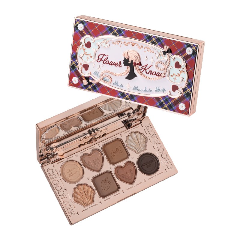 

Тени для век FlowerKnows Chocolate Shop восемь цветов легко растушевываются шиммер натуральные матовые стойкие жемчужные 10г Flower Knows