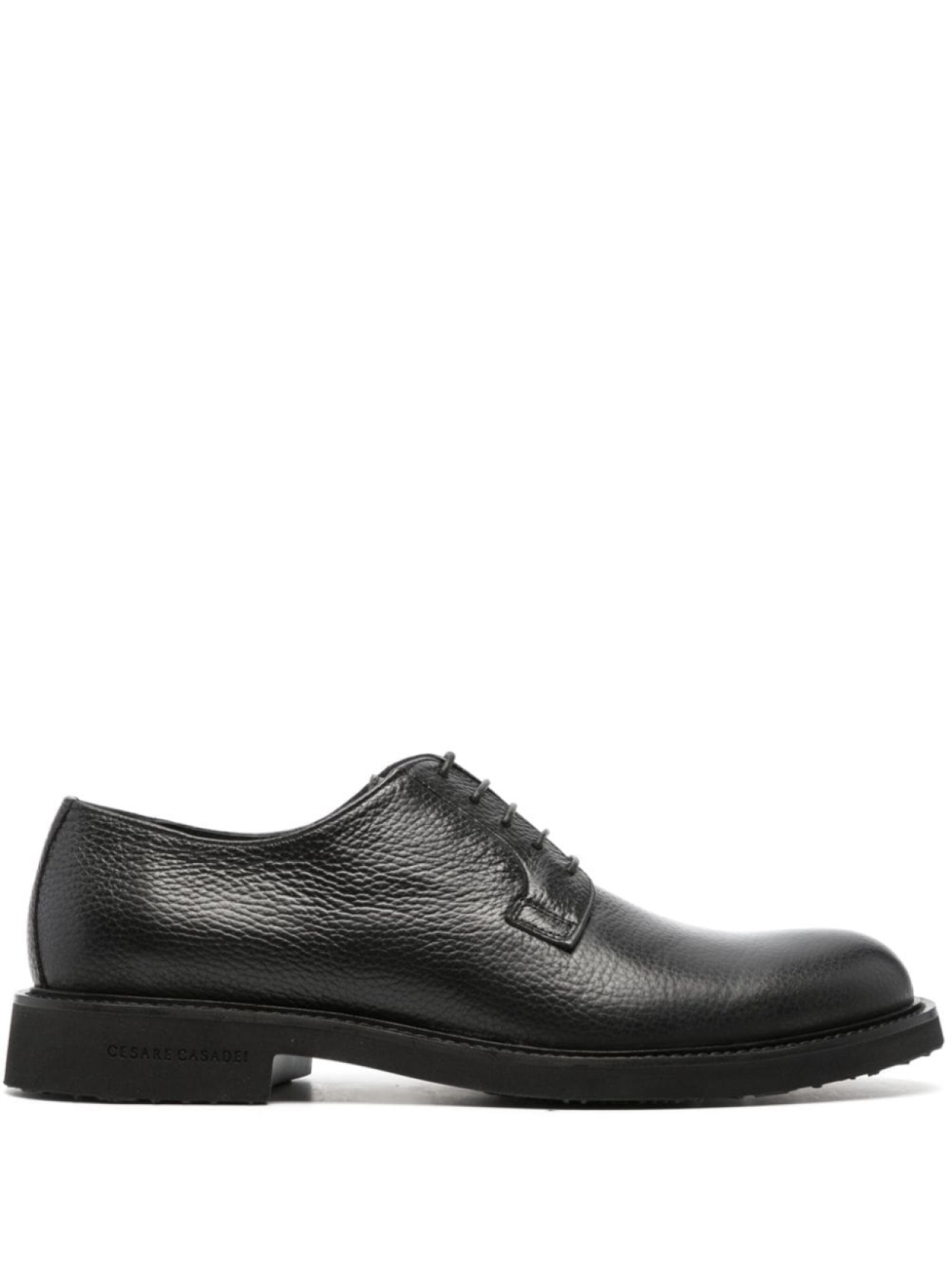 

Casadei Cervo leather derby shoes, черный