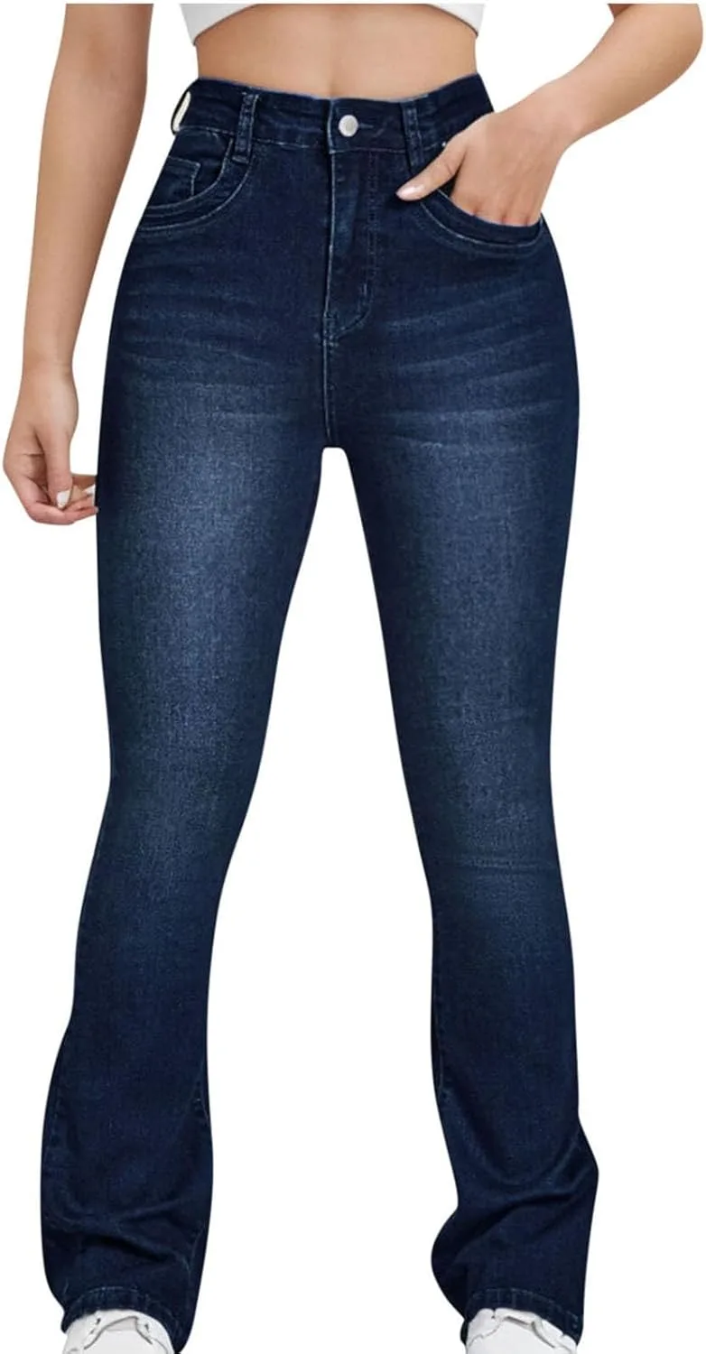 

Джинсы Bell Bottom для женщин с высокой талией и эффектом контроля живота