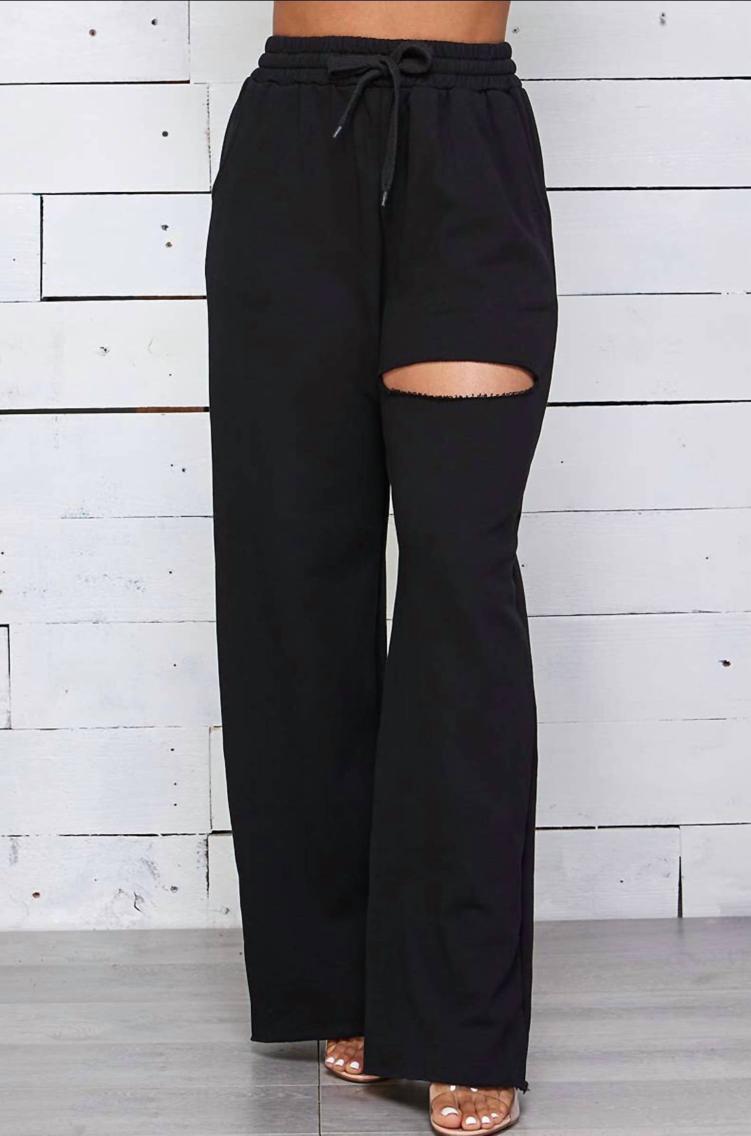 

Лив Френч Терри Спортивные штаны черные Shop Michella