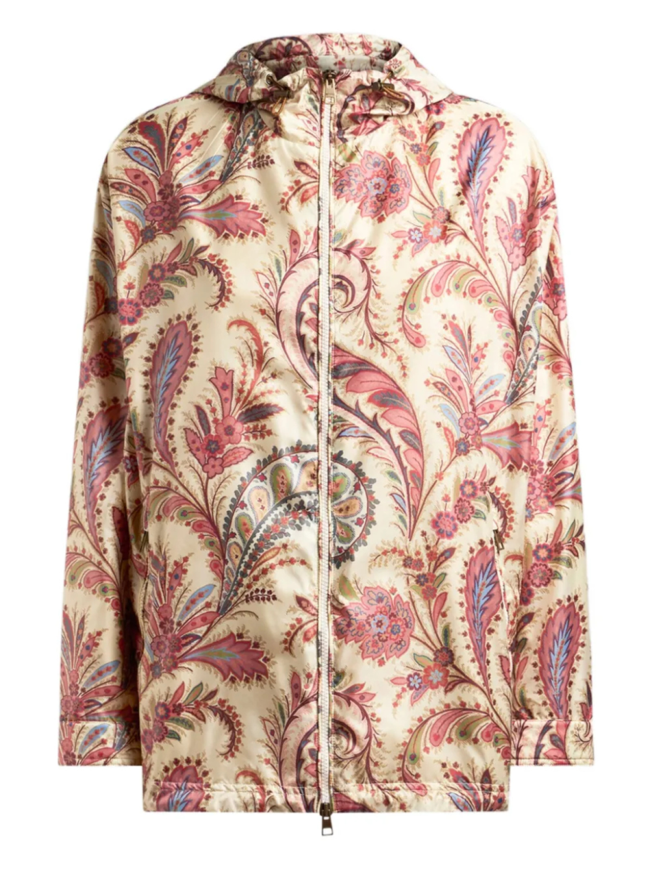 

ETRO плащ с капюшоном и принтом пейсли, розовый